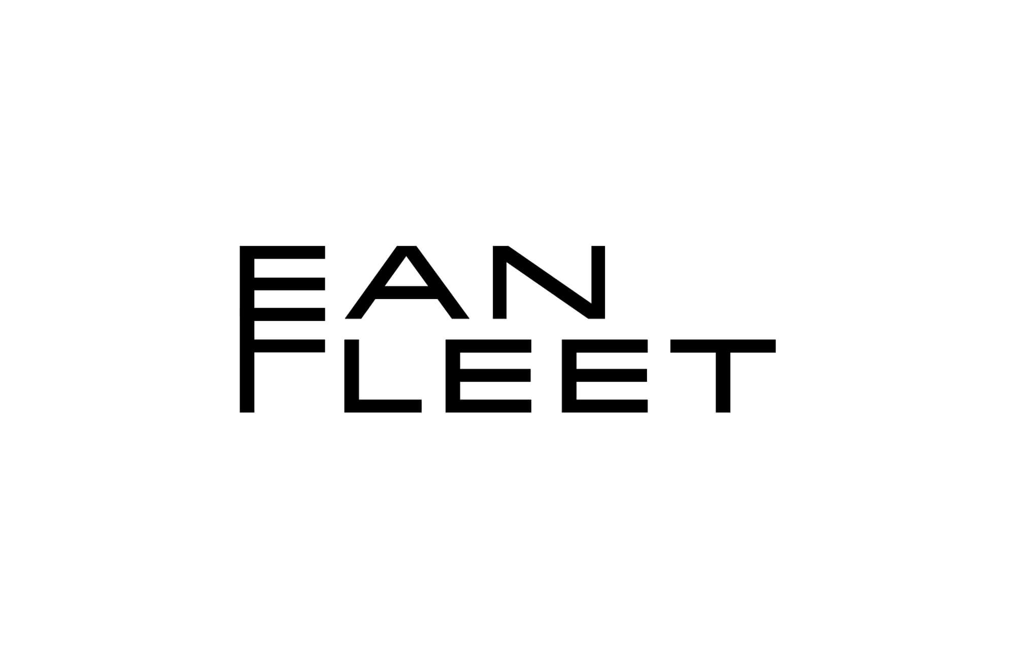 Fan Fleet, logotip s pažljivo spojenim inicijalima, stvarajući prepoznatljiv i snažan vizualni identitet s naglaskom na jasnoću, eleganciju i modernost.